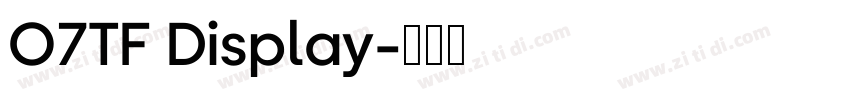 O7TF Display字体转换